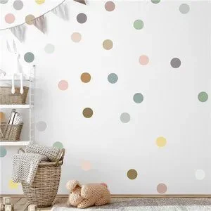 Wall Decor | 2inch Polka Dot Wall Decals For Girl Bedroom15 Boho ...
